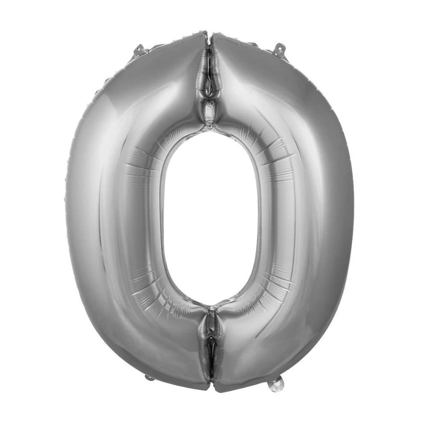 Folyo Balon Gümüş 0 34 İnç 76 Cm